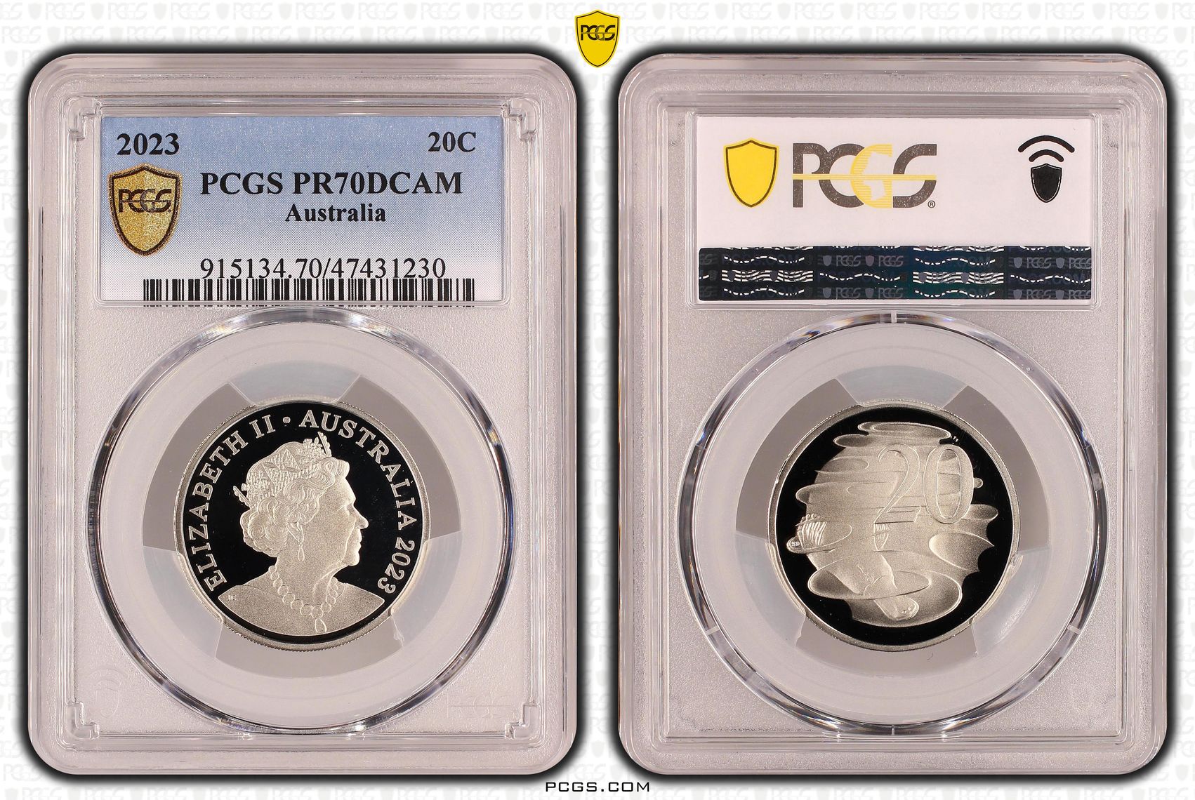 Twenty Cent, 2023, PCGS PR70DCAM