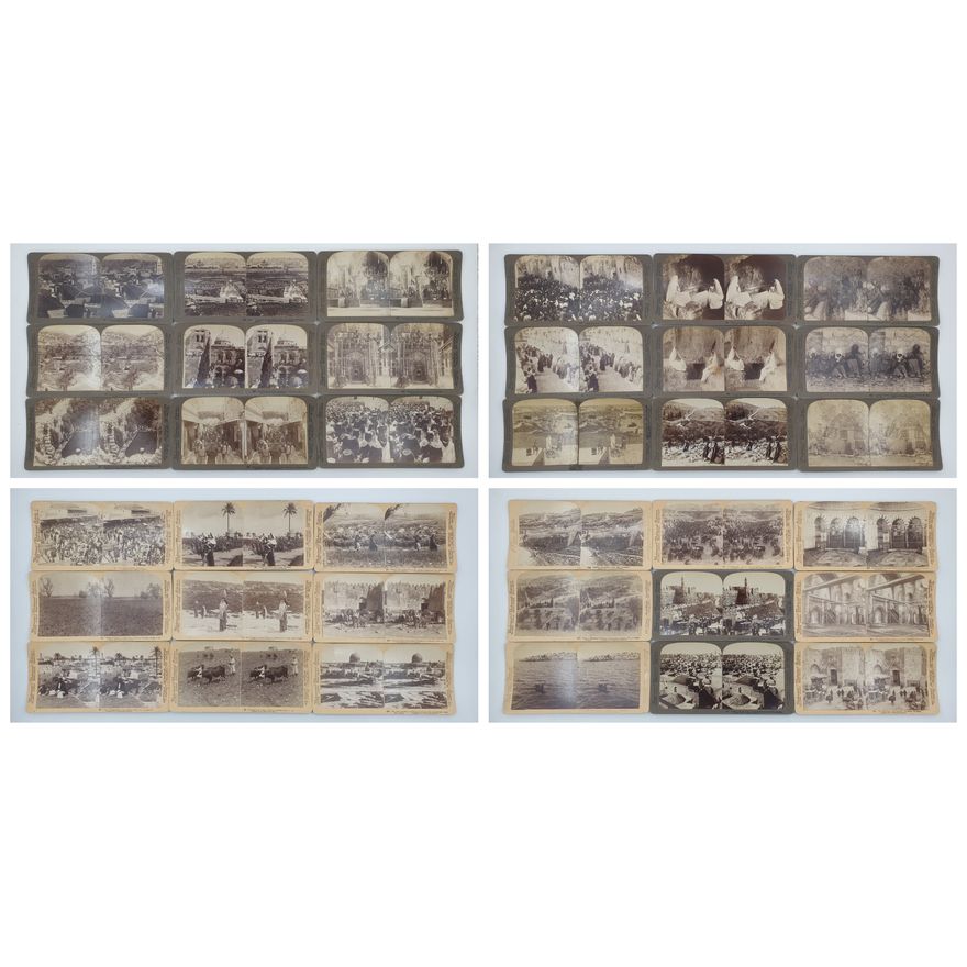 Stereograph Cards - Palestine (x36)