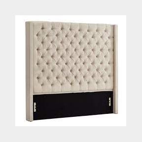 MaI Lifestyle - Sweet Dreams Wingback Upholstered headboard Linen - Beige - Beige - Queen | PK 51672/18239 B9 (S4)