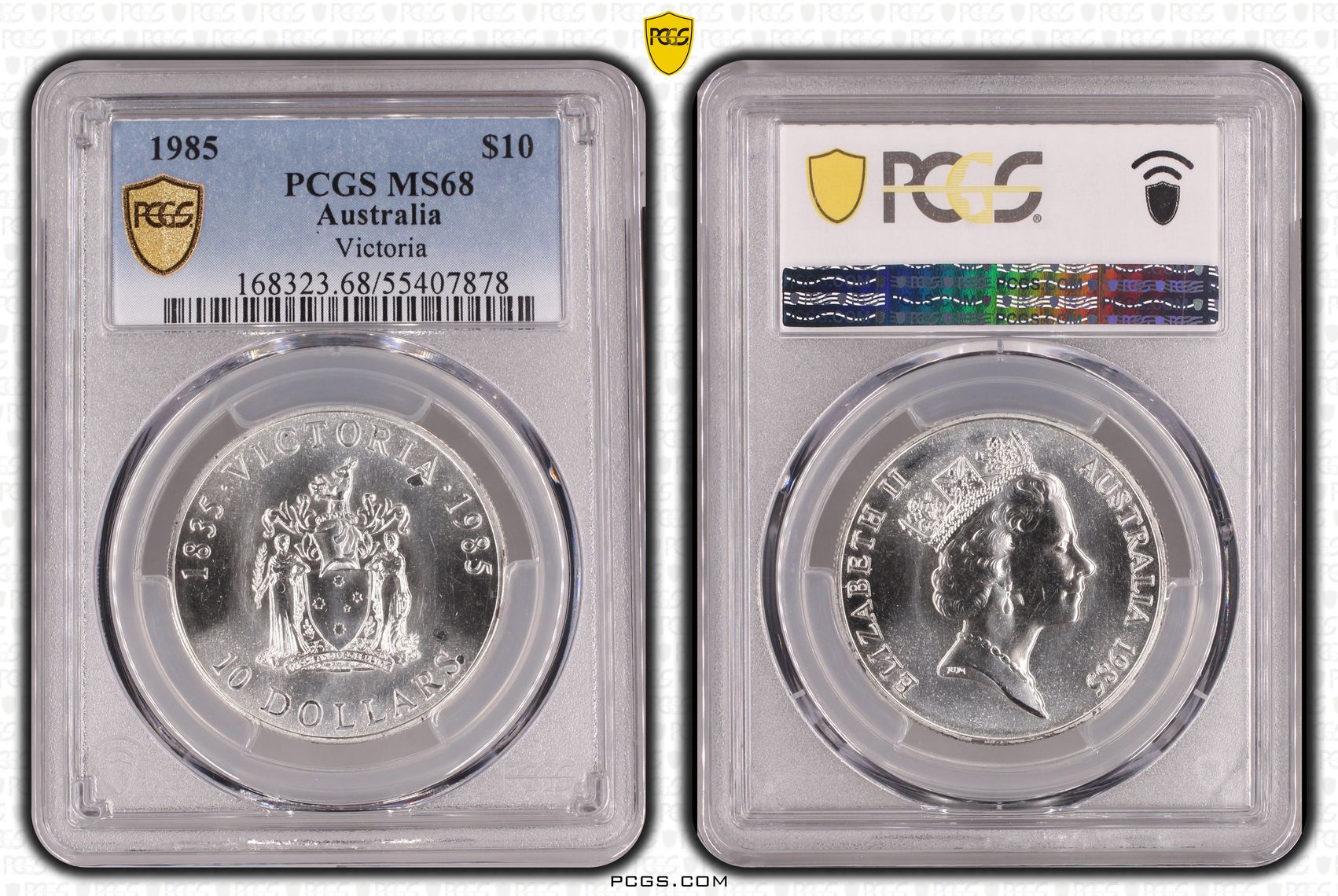 Victoria, Ten Dollar, 1985, PCGS MS68