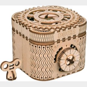 ROKR WOODEN MECHANICAL GEARS - TREASURE BOX