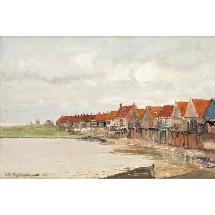 Michał Gorstkin Wywiórski | Wieś rybacka, 1919 r.