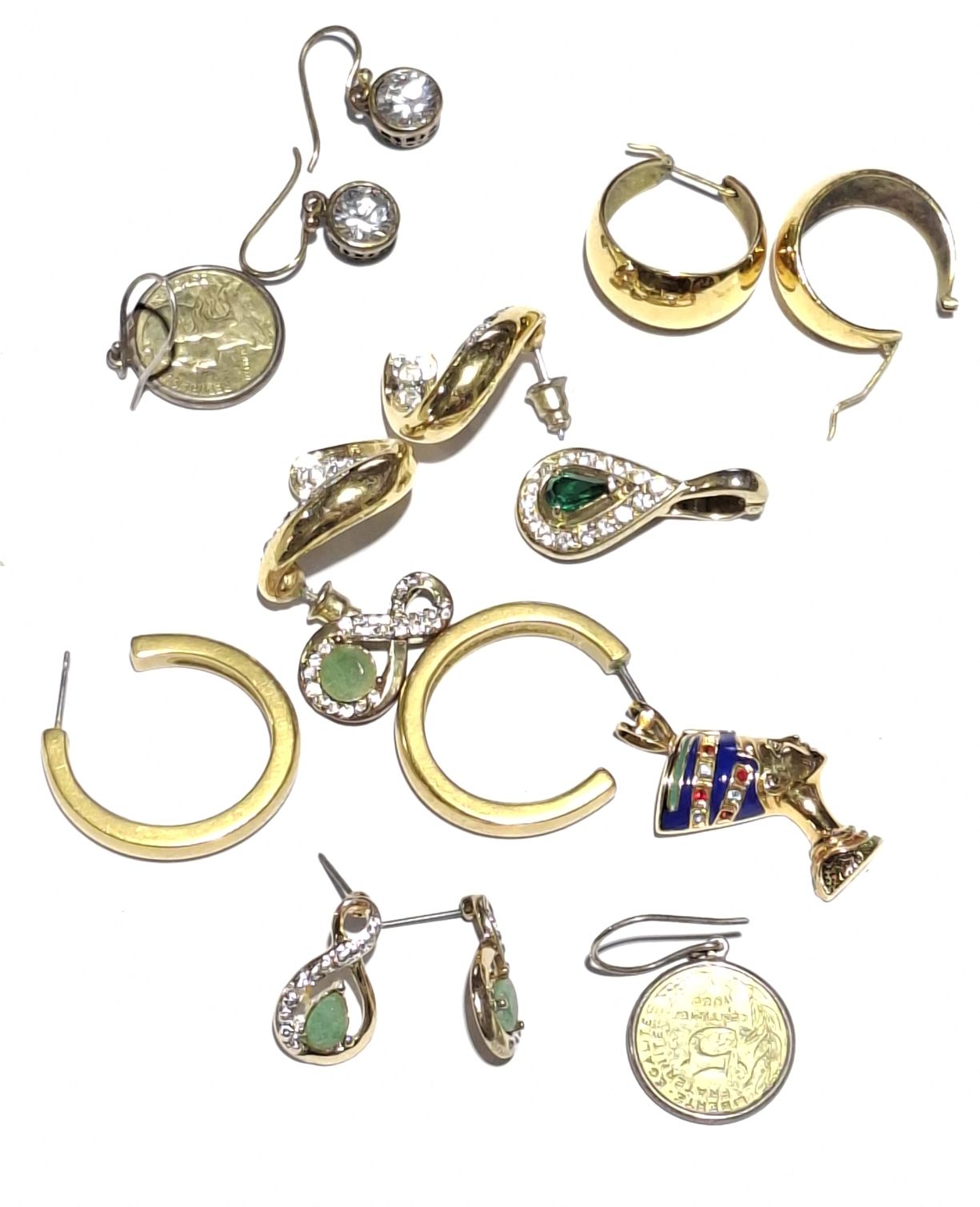 Collection Of Plated Earrings