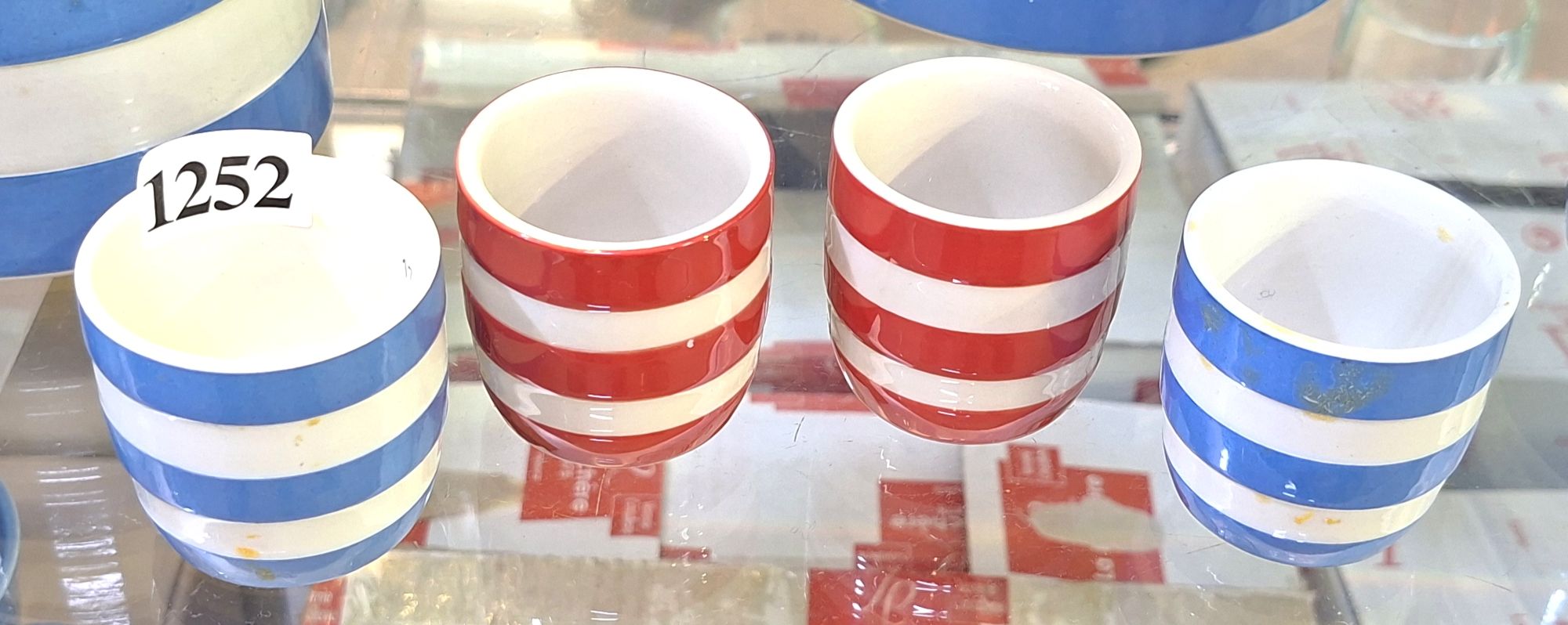 1252 · TG GREEN SET OF EGG CUPS