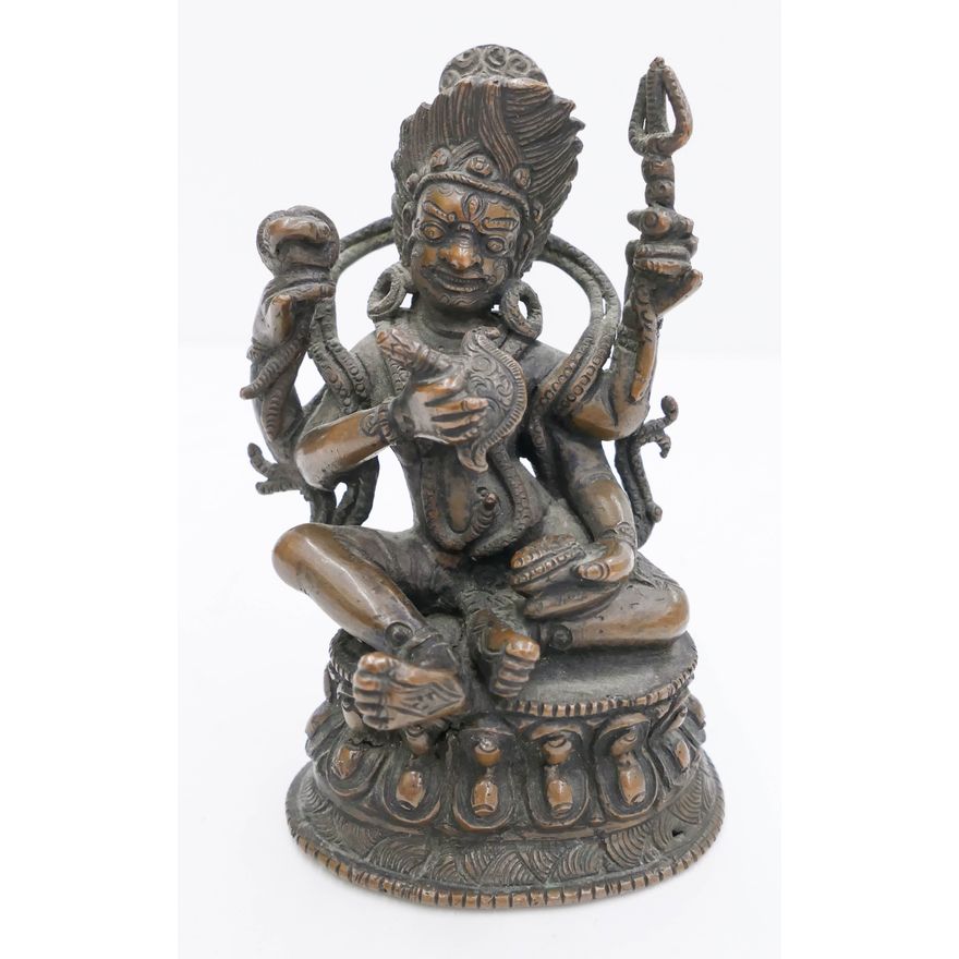 Indo Tibetan 18th Cent. Bronze Mahakala