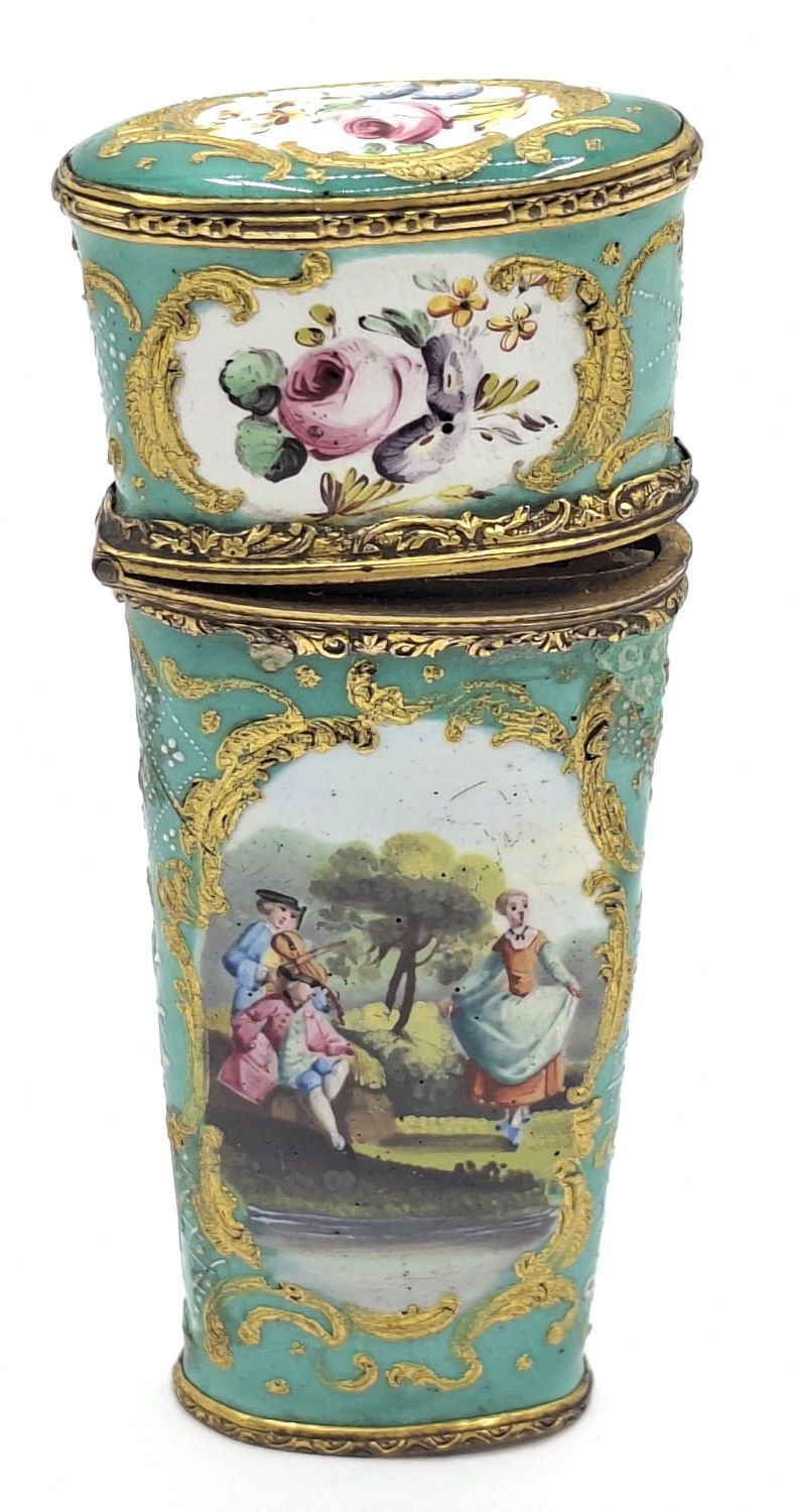 89 · ANTIQUE ENAMEL ETUI