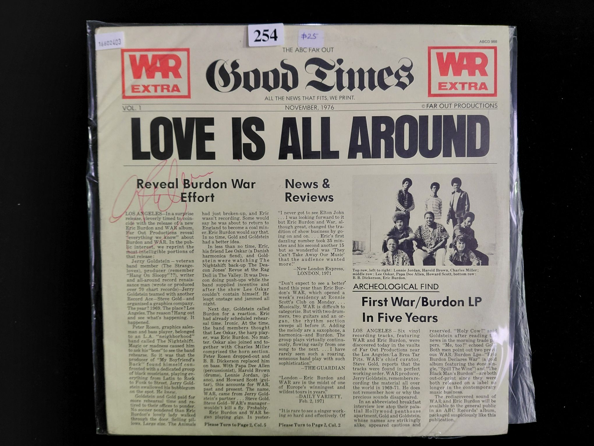 Eric Burdon And War