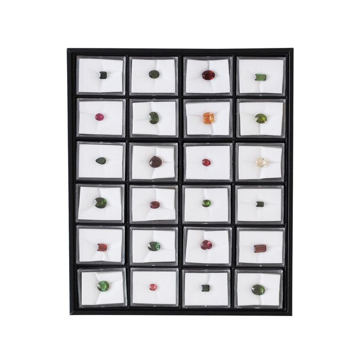 108ct of Tourmaline Gemstones in Jewellers Tray