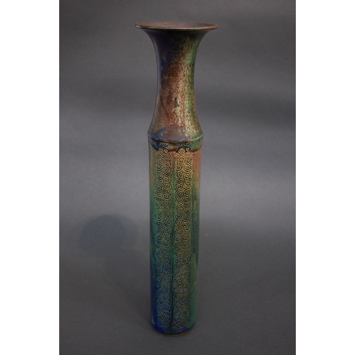 Graeme Storm - Tall stoneware cylinder vase