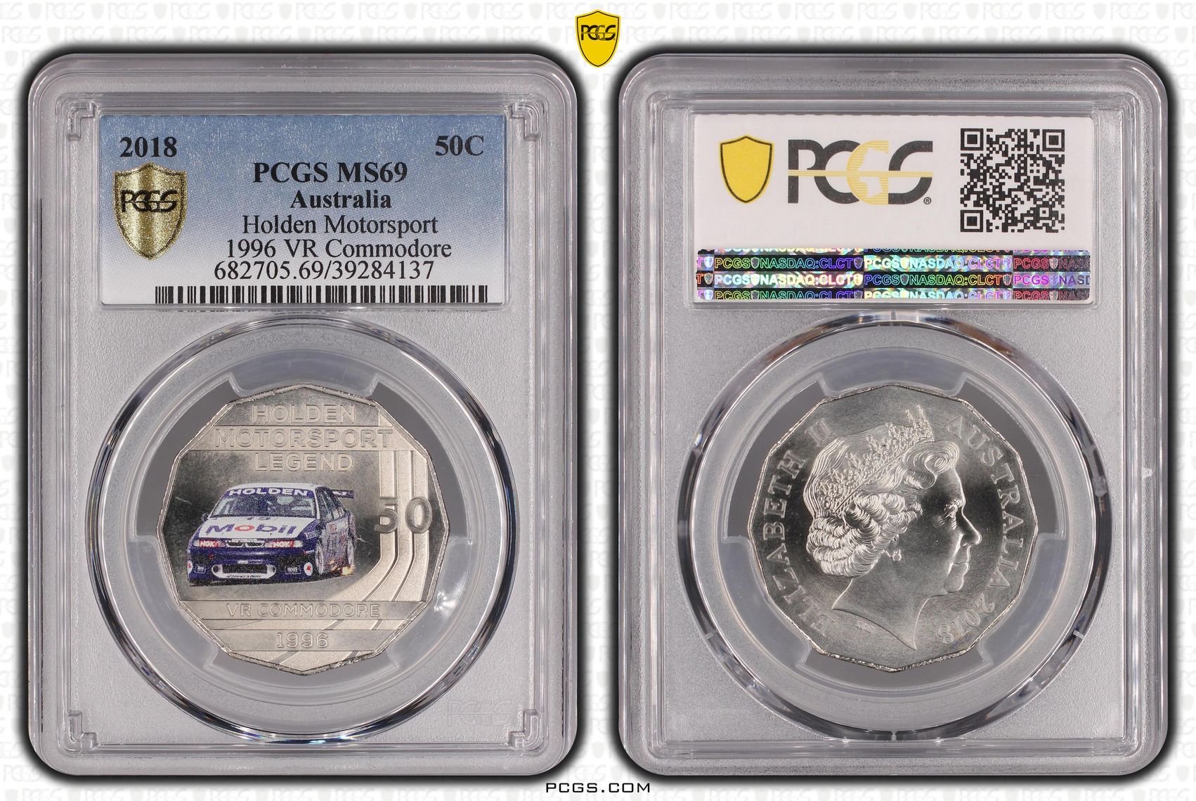 Holden Motorsport - 1996 VR Commodore, Fifty Cent, 2018, PCGS MS69