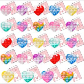 60PCS EASTER BASKET STUFFERS MINI POP FIDGET TOYS WITH EASTER CARDS,EASTER GIFTS FOR KIDS EASTER CLASSROOM GIFTS