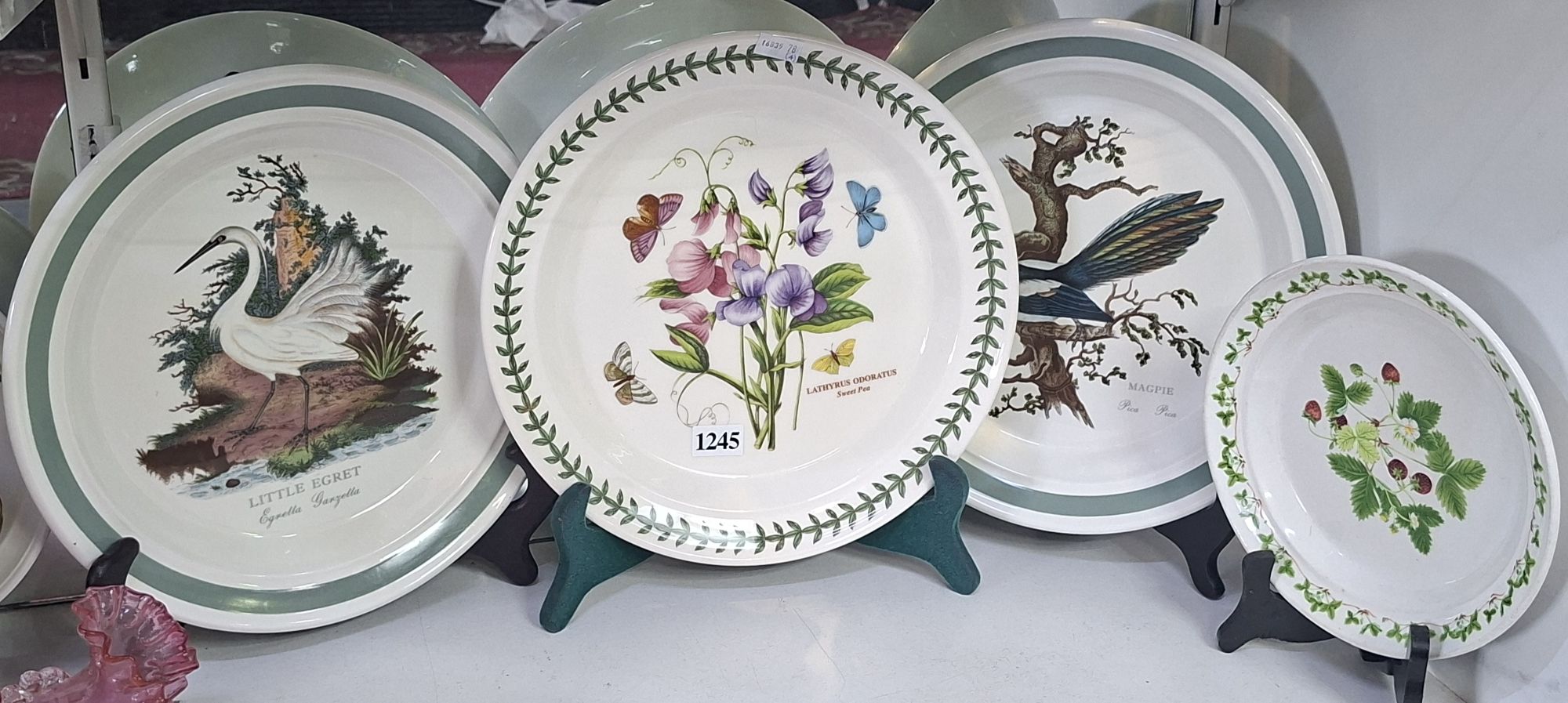 1245 · PORTMEIRION DINNER PLATES AND SIDE PLATE
