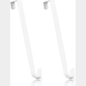 2PCS WHITE WREATH HANGER, 12" WREATH HANGERS FOR FRONT DOOR, INDOOR OR OUTDOOR OVER THE DOOR WREATH HOOK HANGER FOR EASTER SPRING