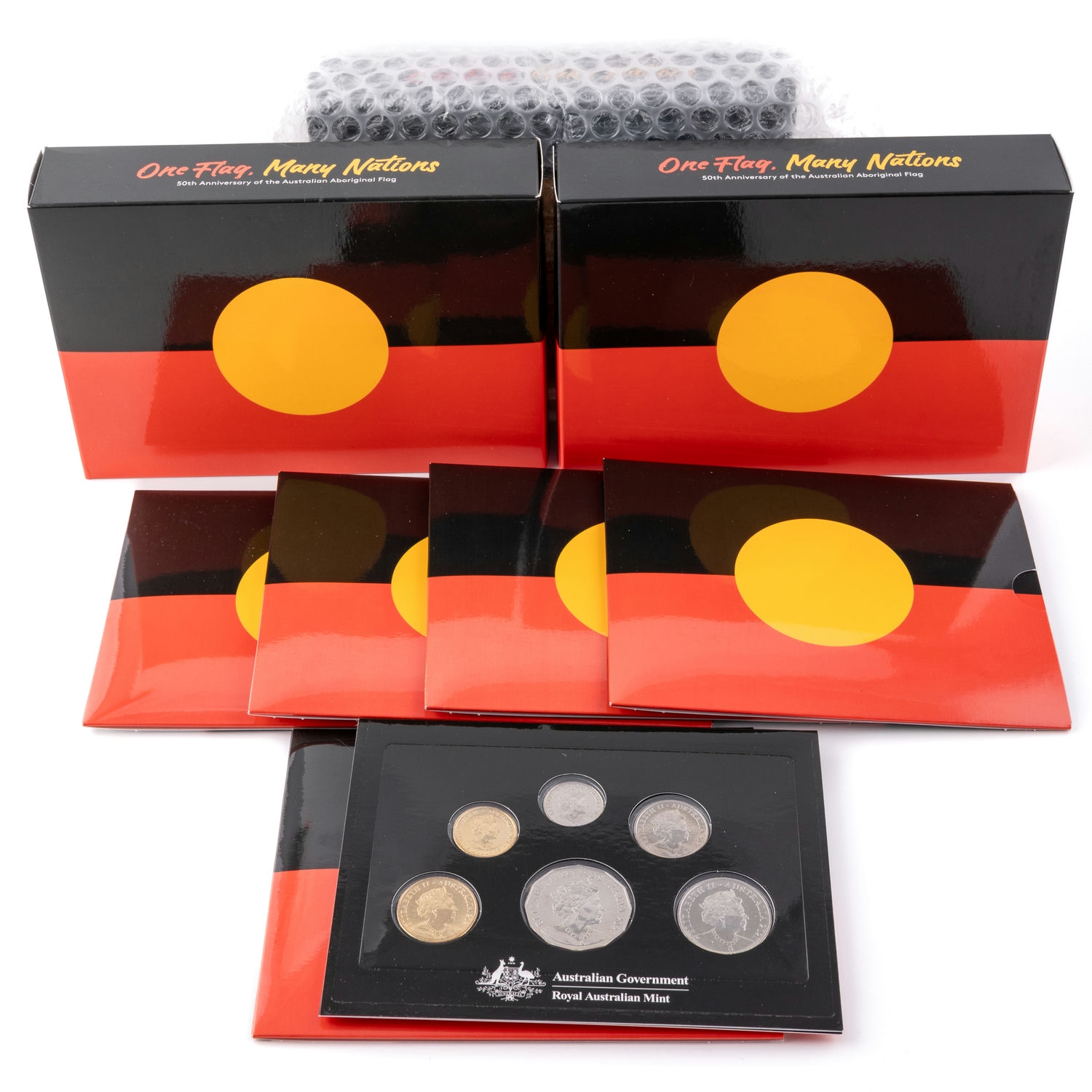 293 · Elizabeth II, 50th Anniversary of the Aboriginal Flag, Accumulation, 2021,  FDC