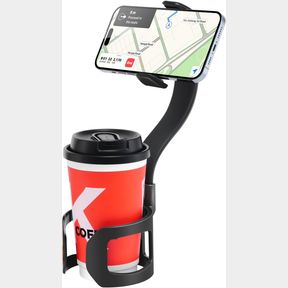 APPS2CAR CUP HOLDER PHONE HOLDER MOUNT FOR CAR 2-IN-1 FAST-SQUEEZE INSTALLATION SAVE SPACE ADJUSTABLE HEIGHT ONE-HAND OPERATION FI