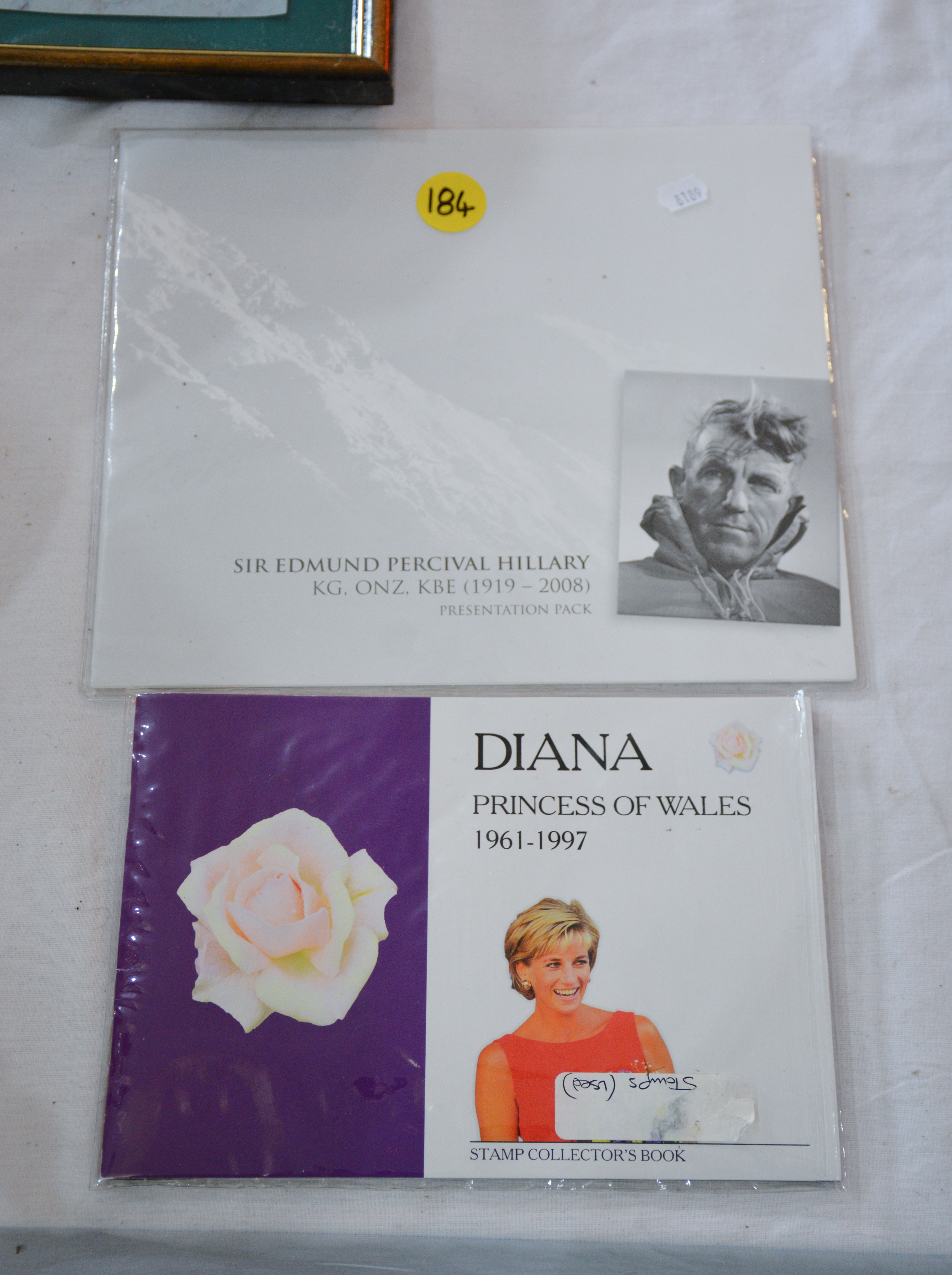 Princess Diana Stamp Book/Edmund Hillary Pack — sold at auction in New Zealand for $10