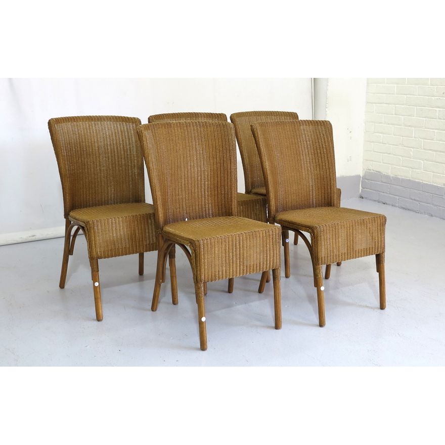 SET OF 5 AFRICAN LOOM DINING/PATIO CHAIRS