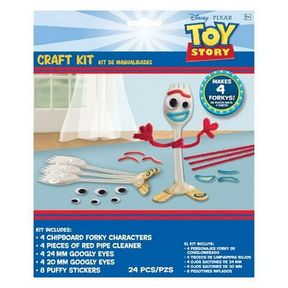 1 PACK VARIOUS DISNEY TOY STORY 4 FORKY CHARACTERS CRAFT KIT