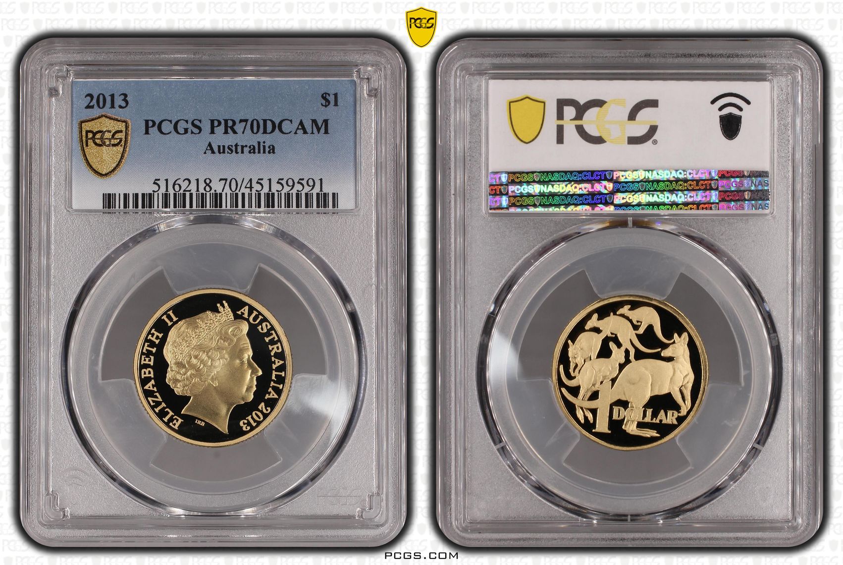 Elizabeth II, One Dollar, 2013, PCGS PR 70DCAM