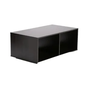 Wood Rectangular Coffee Table Minimalistic Style End Table Black 100 cm |