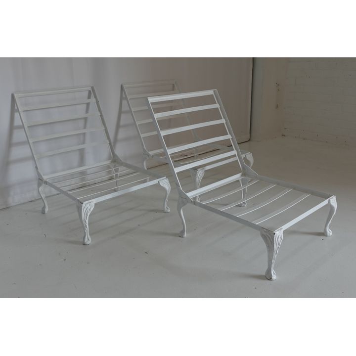 SET OF 3 METAL FOLDING CHAIRS