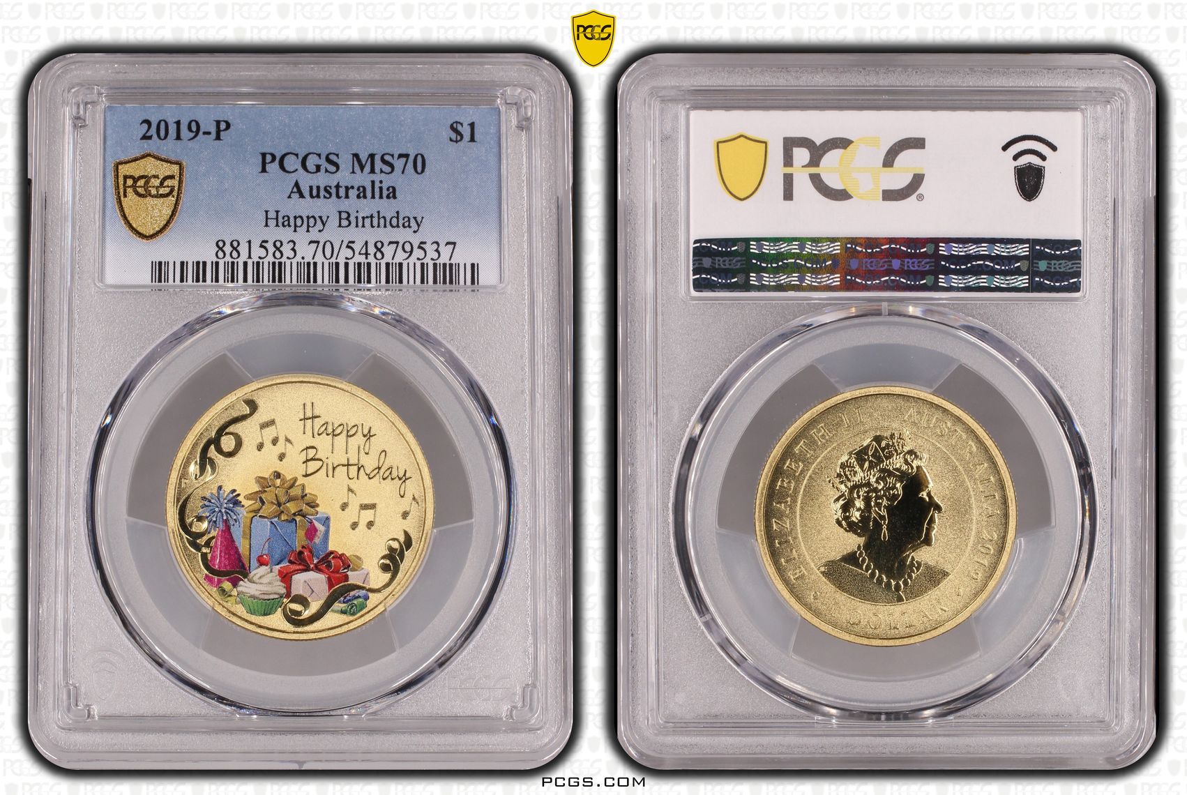 Happy Birthday, POP 5/0, One Dollar, 2019-P, PCGS MS70