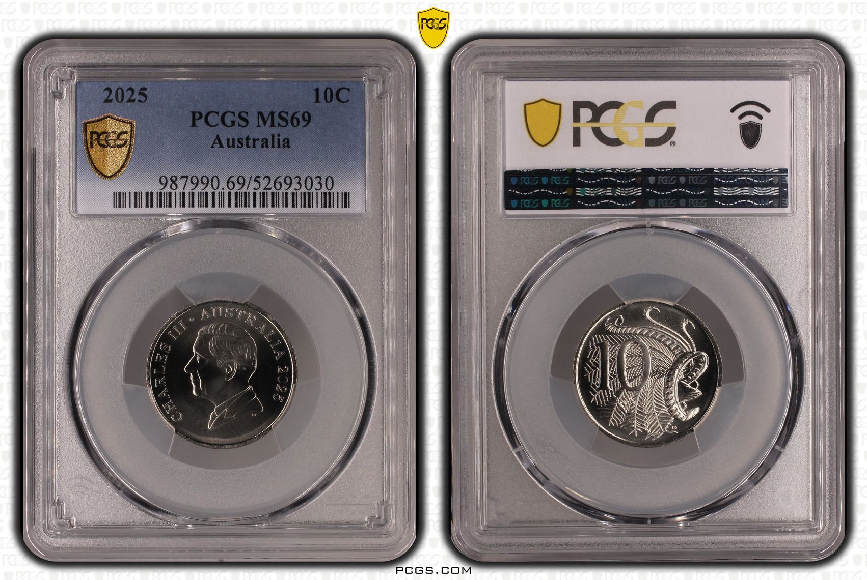 POP 2/0, Ten Cent, 2025, PCGS MS69