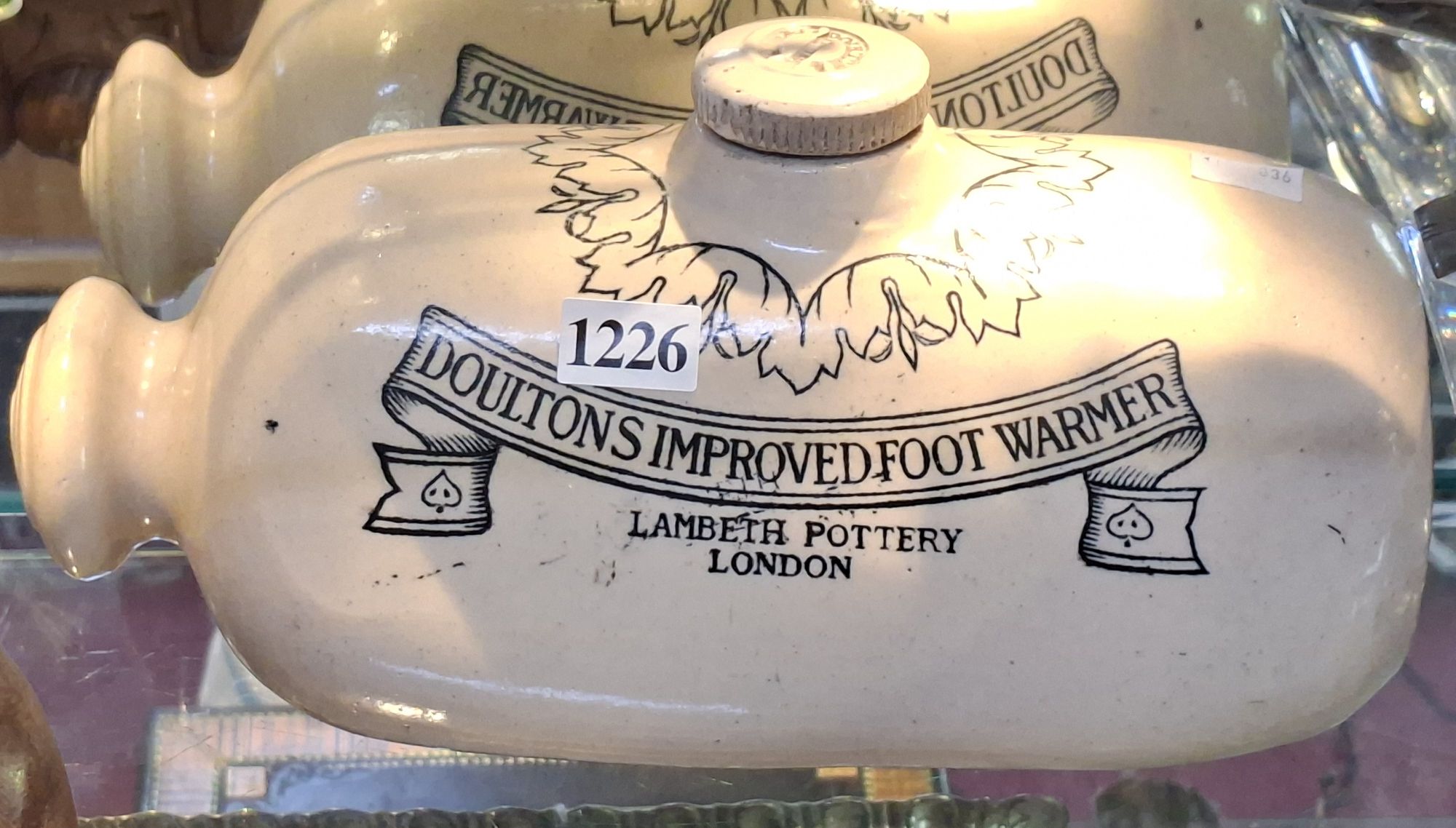 DOULTON STONEWARE FOOT WARMER