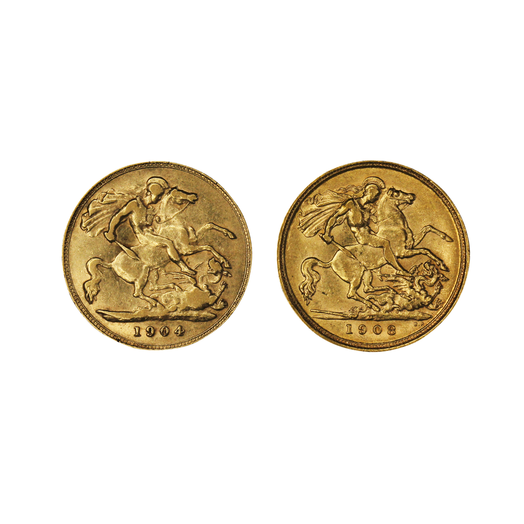 1220. · Group, Edward VII, Half Sovereign, VF