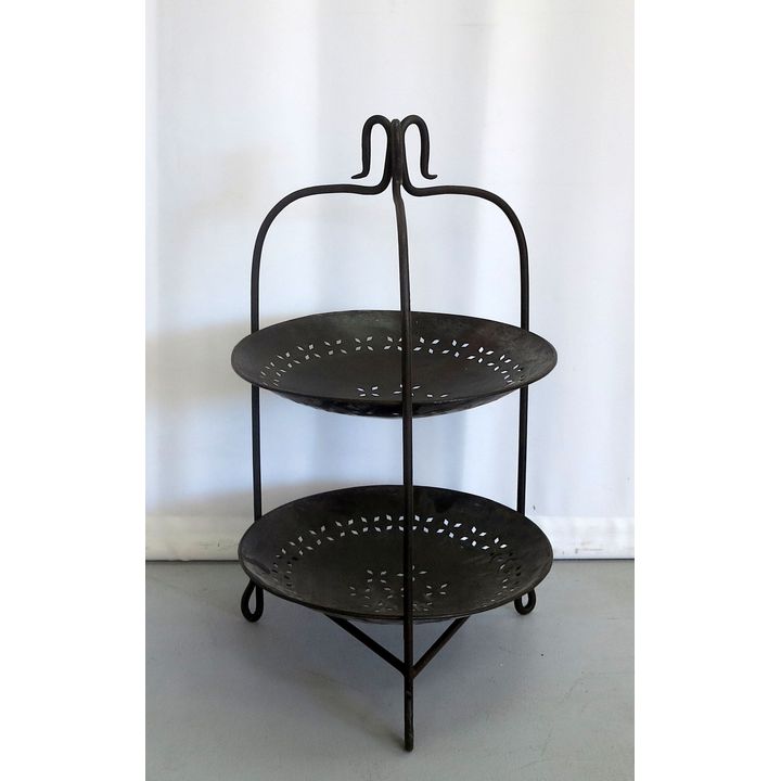 METAL TWO-TIER STAND
