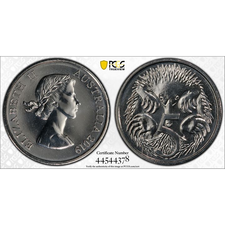 2019 Australia Five Cent, 5c M. Gillick Effigy PCGS - MS69 POP 4/0 -378