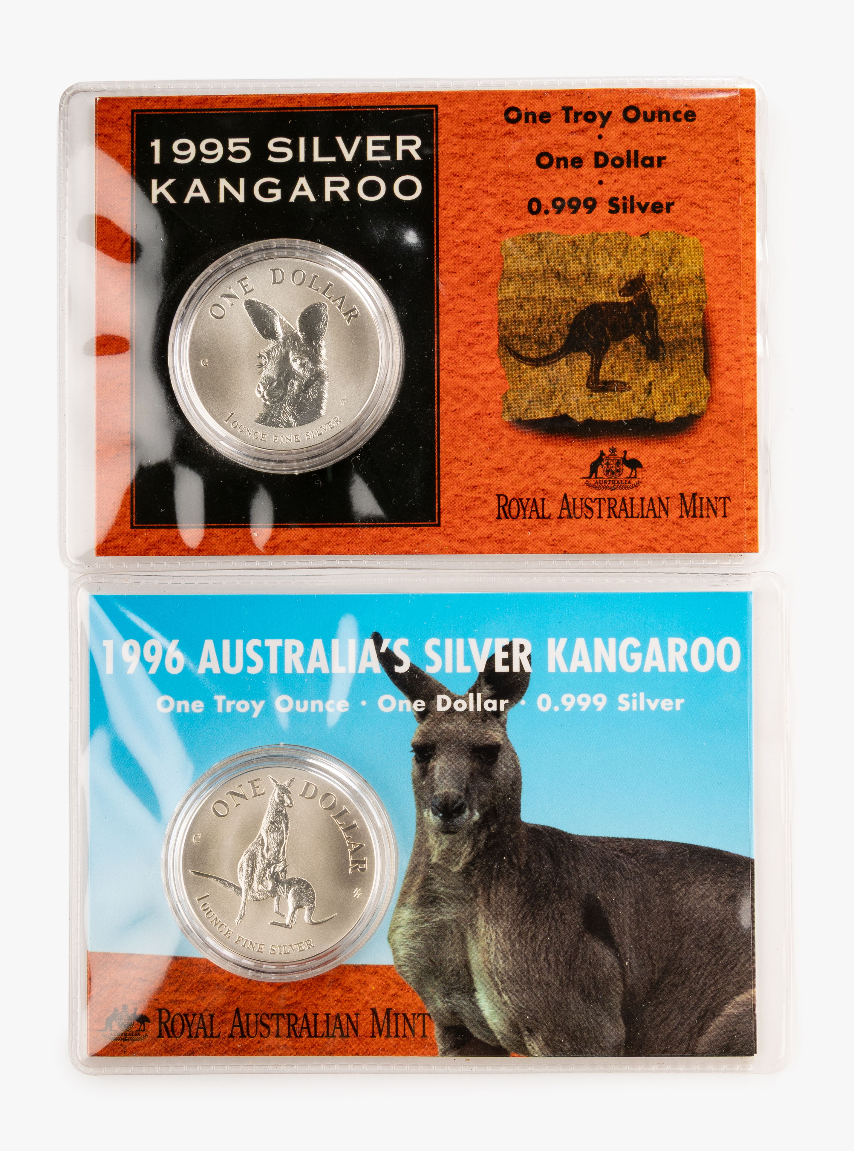 457 · Elizabeth II, RAM - Silver Kangaroo, One Dollar, 1995 - 1996,  UNC