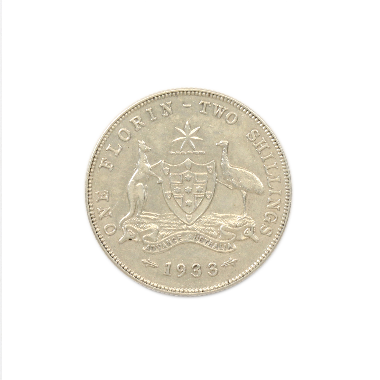 1062. · George IV, Florin, 1933, VF