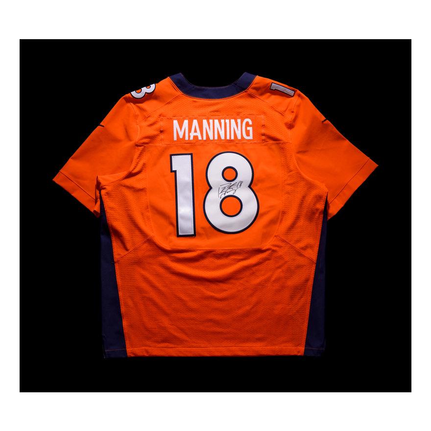 A Peyton Manning Signed Nike On Field Denver Broncos Football Jersey,