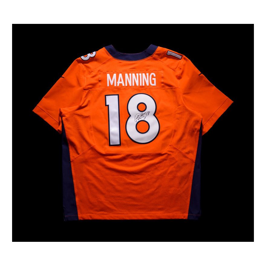 A Peyton Manning Signed Nike On Field Denver Broncos Football Jersey,