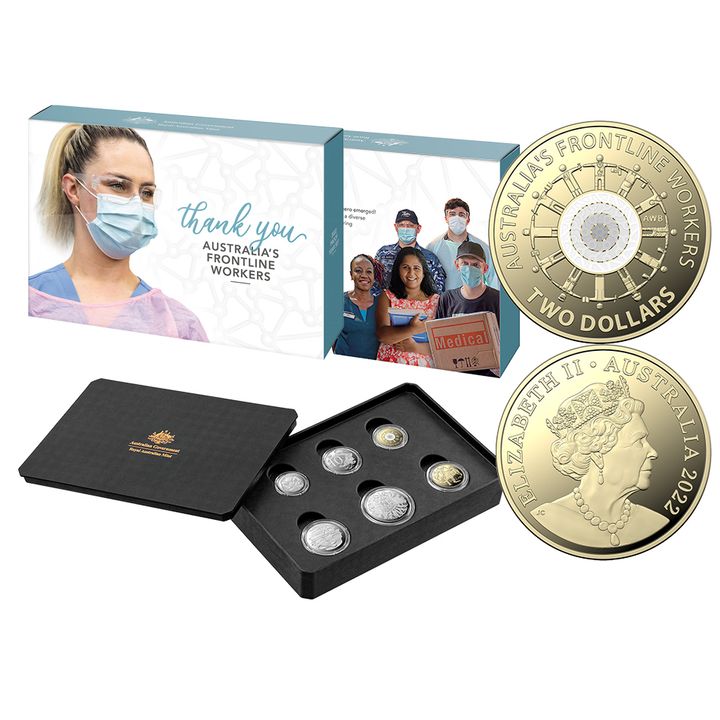 2022 RAM Thank You Australia's Frontline Workers Proof 6 Coin Year Set-Box