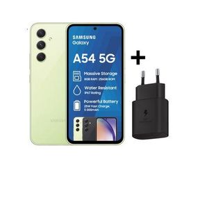 Samsung Galaxy A54 5G 256GB Dual Sim Awesome Lime Samsung Original Fast Charger |NO CHARGER