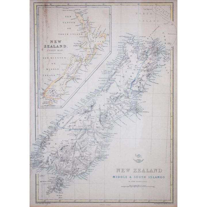 DOWER, JOHN [2 maps] - E Weller Lithogr. [London], Weekly Dispatch Atlas, [1870?].