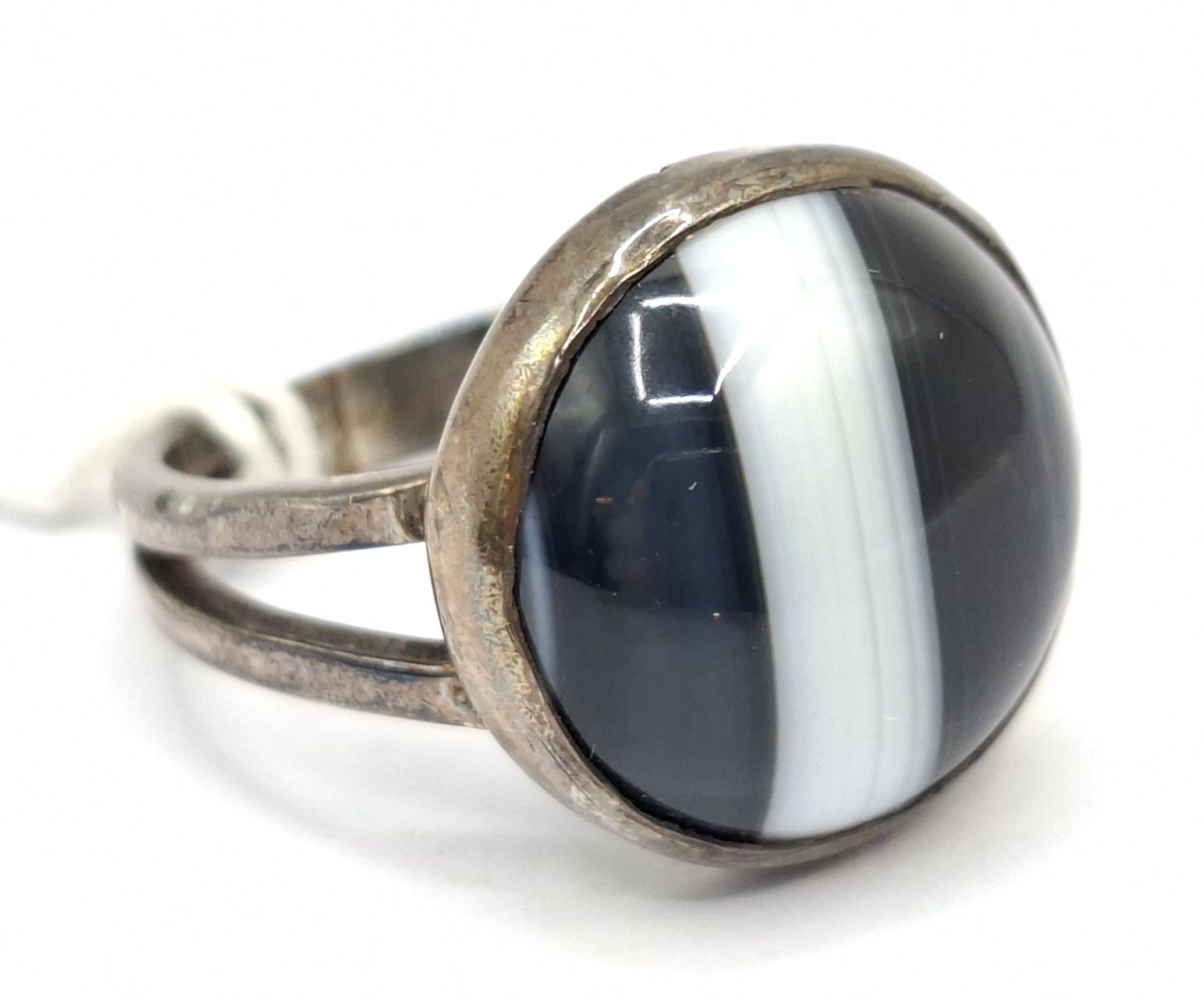 Sterling Silver Agate Ring