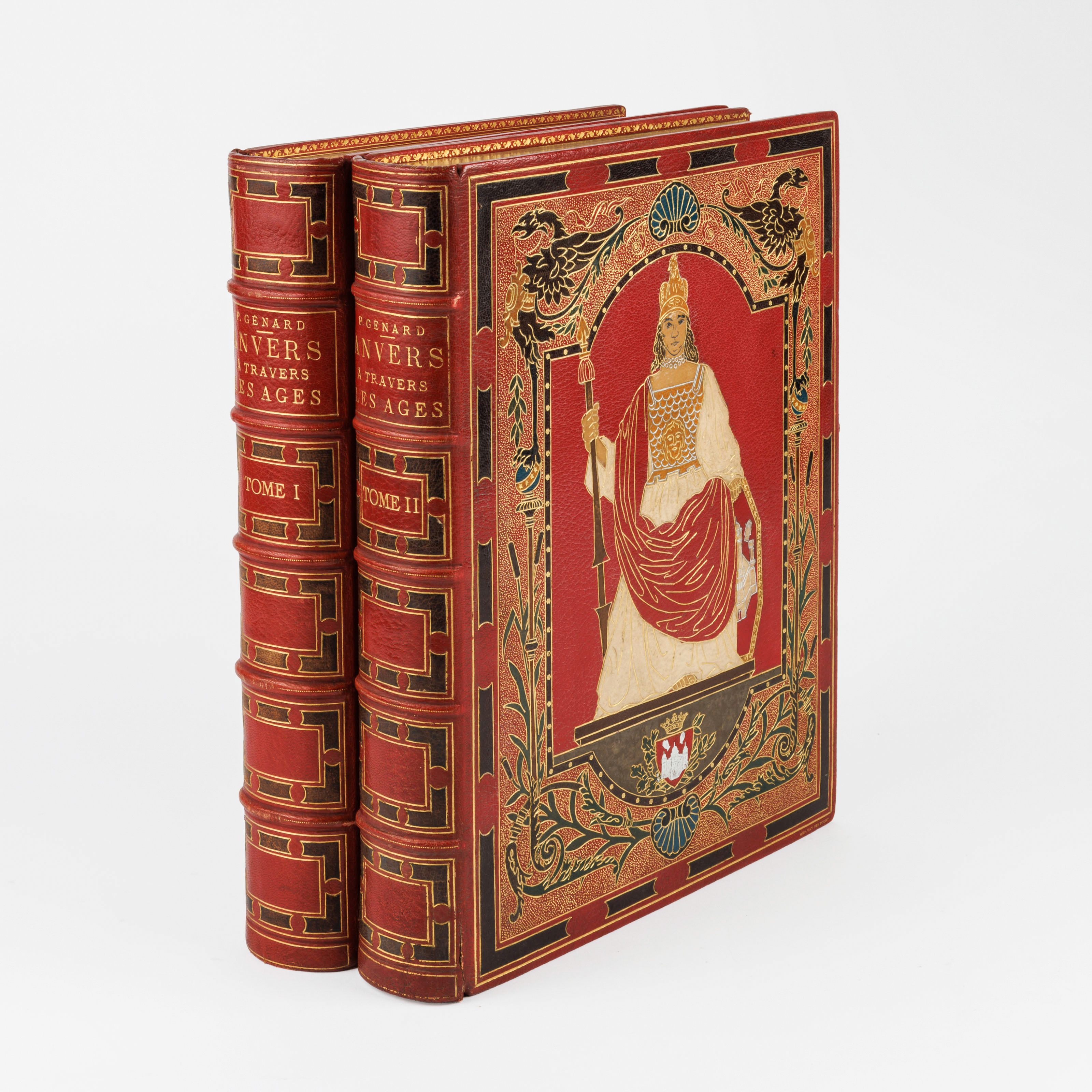 (Anvers) P. Génard - Anvers à travers les ages. Bruxelles, Bruylant-Christophe et Cie, s.d. 2 vol – kavel bij Bernaerts, Antwerp
