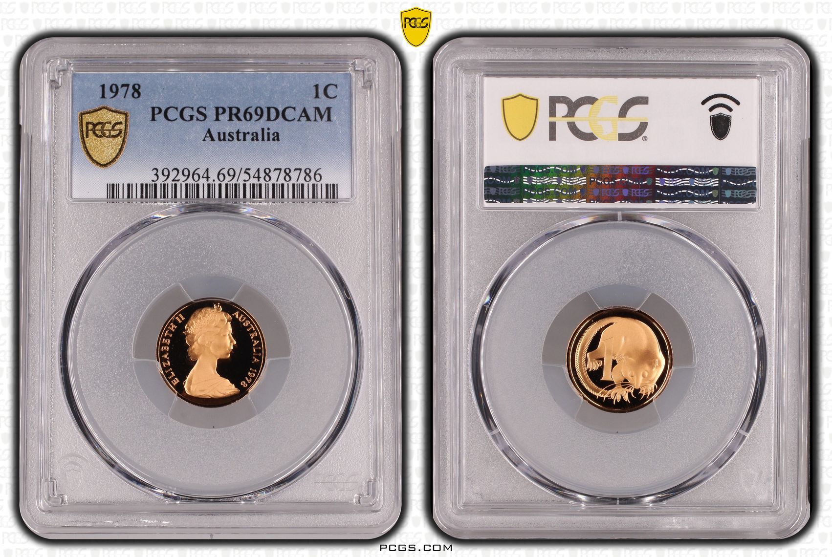 One Cent, 1978, Pcgs Pr69dcam