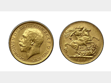 1917 GEORGE V SYDNEY MINT GOLD SOVEREIGN