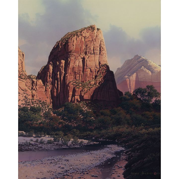 Bruce Cheever (1958- ), Great White Throne - Zion National Park, 1990