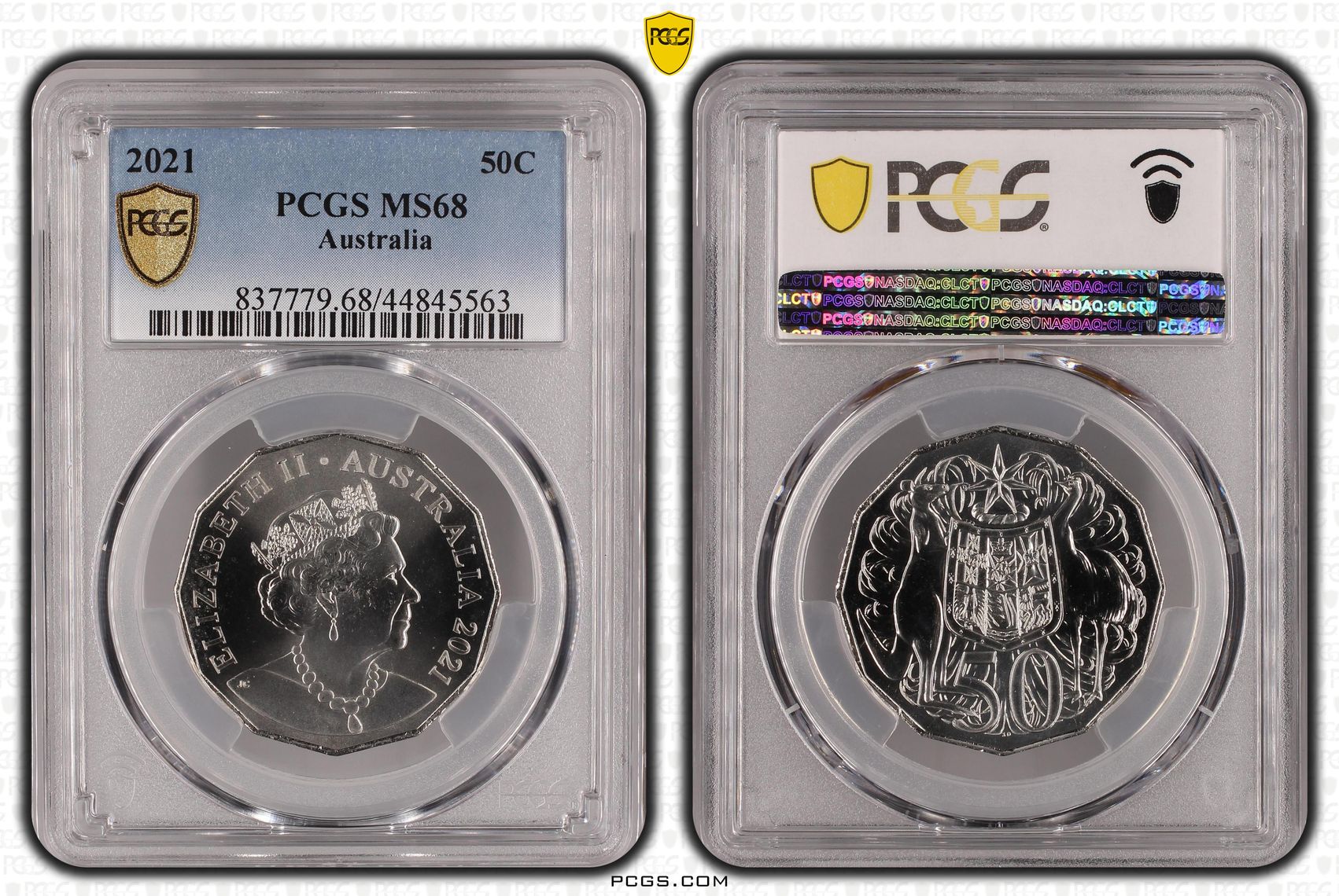 154 · Fifty Cent, 2021, PCGS MS68