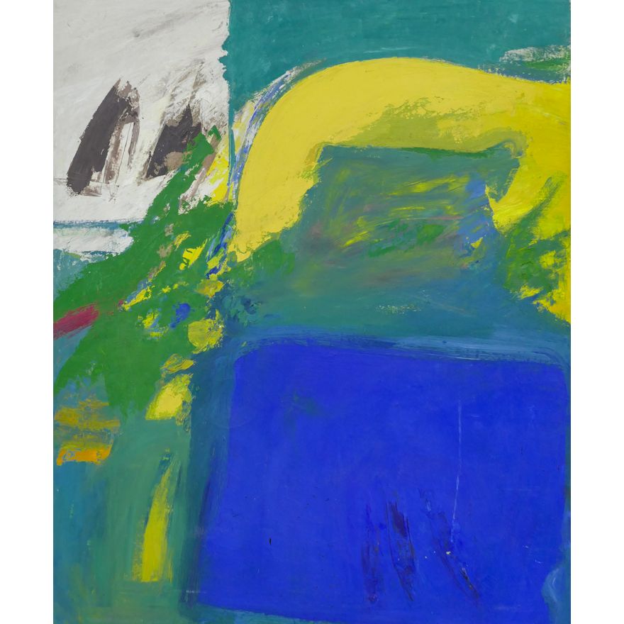 William Ivey ''Untitled'' (Blue/Green/Yellow) 1965 Oil