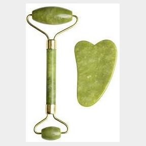 Gua Sha Jade Roller Face Roller Guasha Facial Massage Tool 4 in 1 - Facial Skin Care Set Massager - 51748/18668 SN B3 (S6)