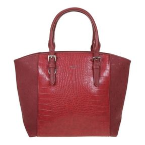 DAVID JONES LADYS HAND BAG 6863-4 DARK RED - 51230/4250