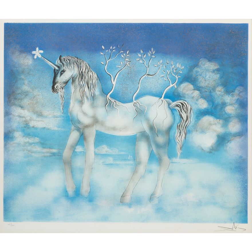 Salvador Dali | Niebieski jednorożec
