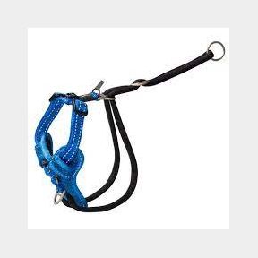 BRAND NEW - Rogz Utility Medium 16mm Stop-Pull Harness - Blue-50591/587 B4(s5)