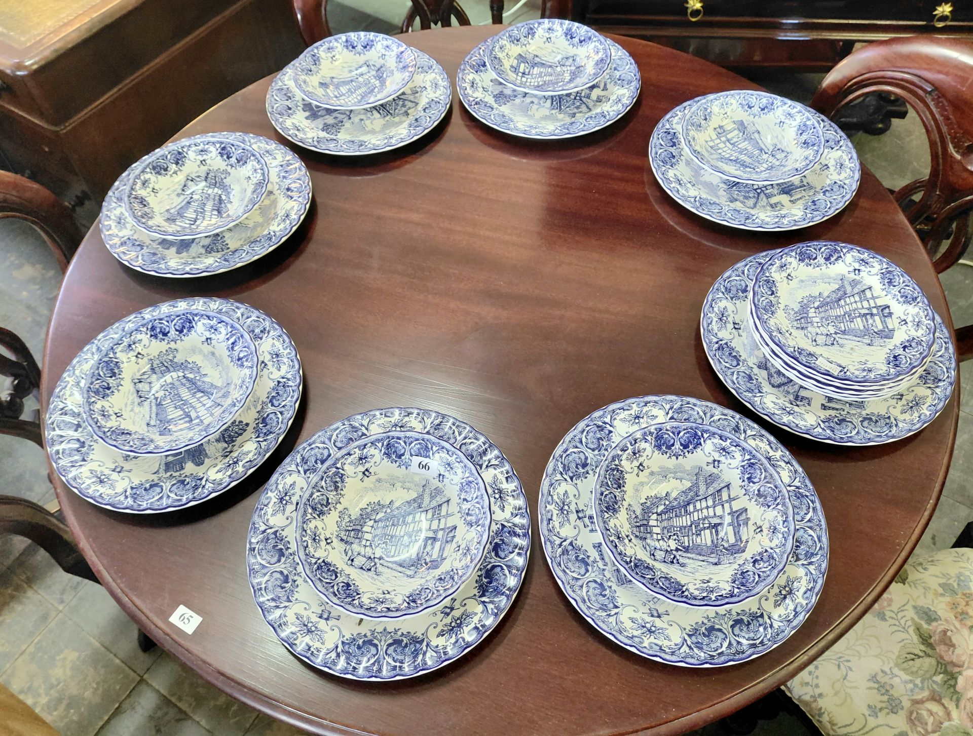 66 · STAFFORDSHIRE TABLE WARE PART DINNER SET